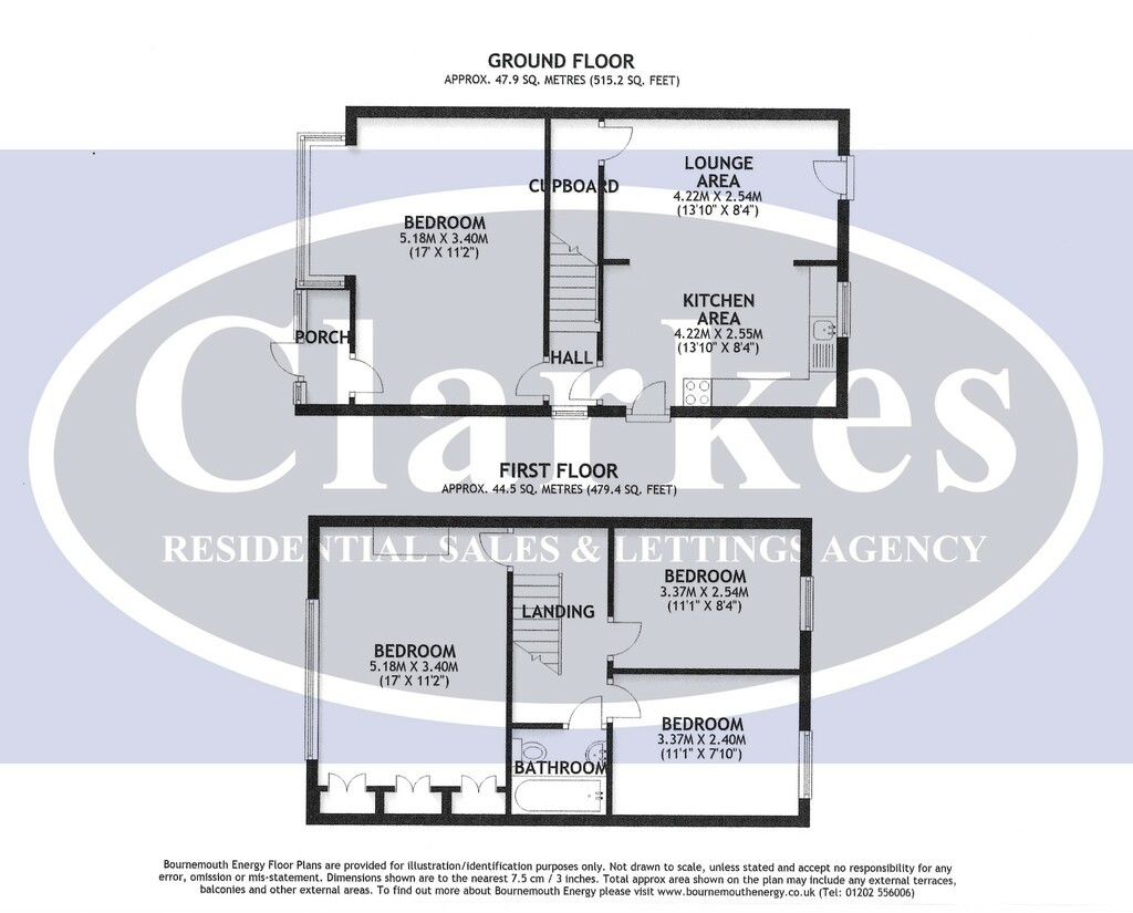 Floorplans For 4 Double Bed Student House - Cardigan Road