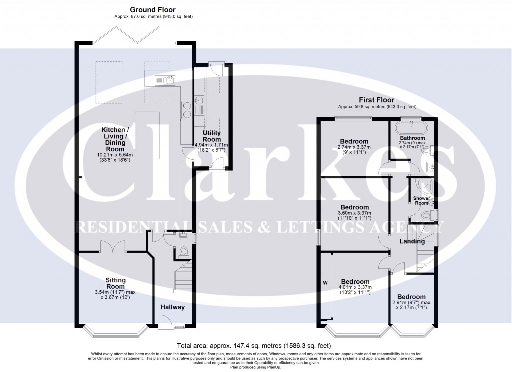 Floorplans For Coombe Gardens, Redhill, Bournemouth, Dorset