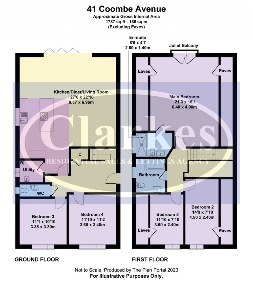 Floorplans For Large 4 bed house Coombe Avenue