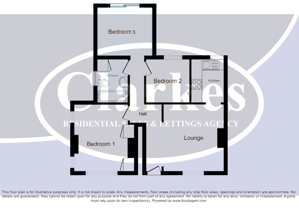 Floorplans For 3 Bed Ground Floor Flat on Stanfield Road