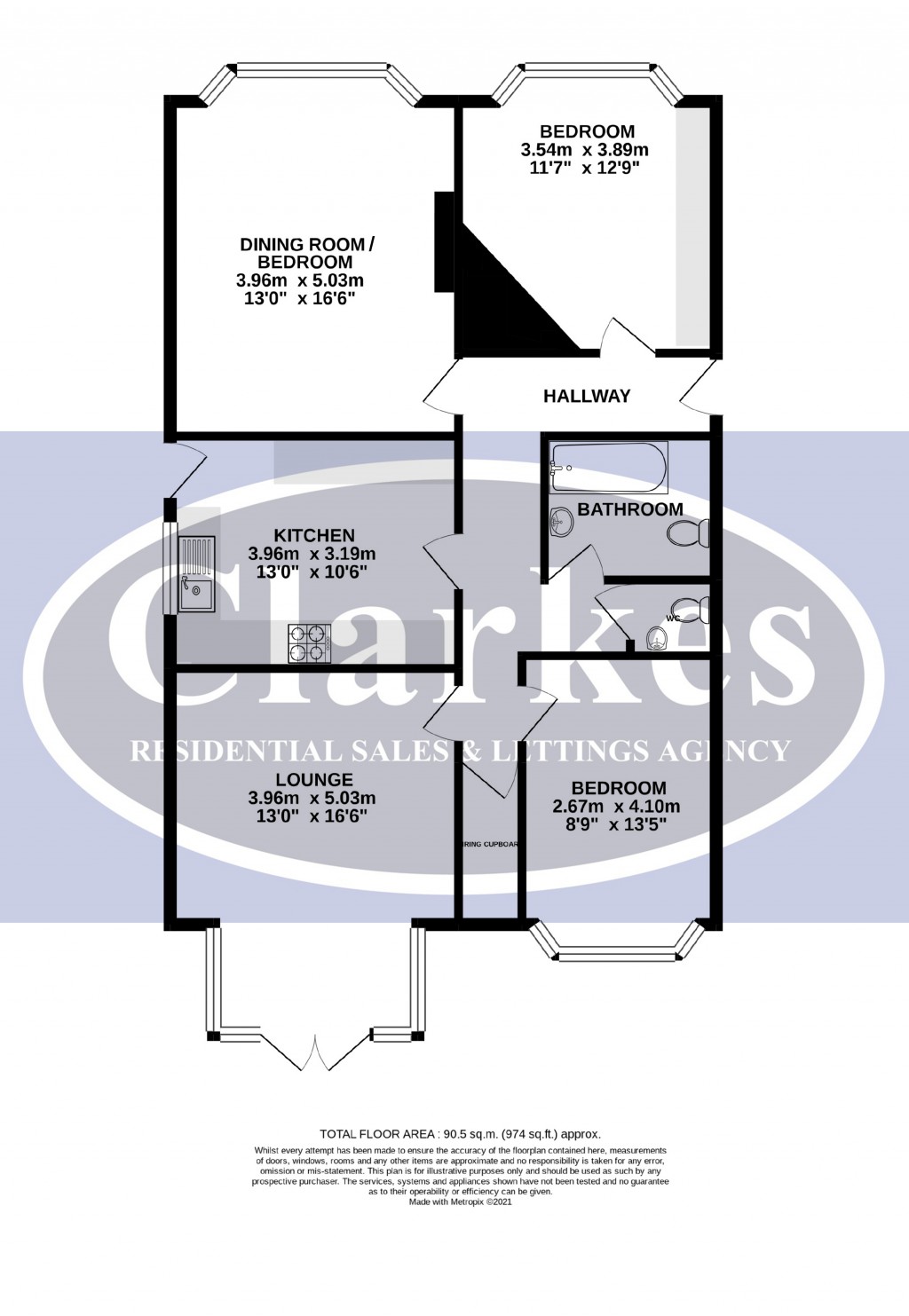 Floorplans For Sutton Road, Moordown, Bournemouth, Dorset