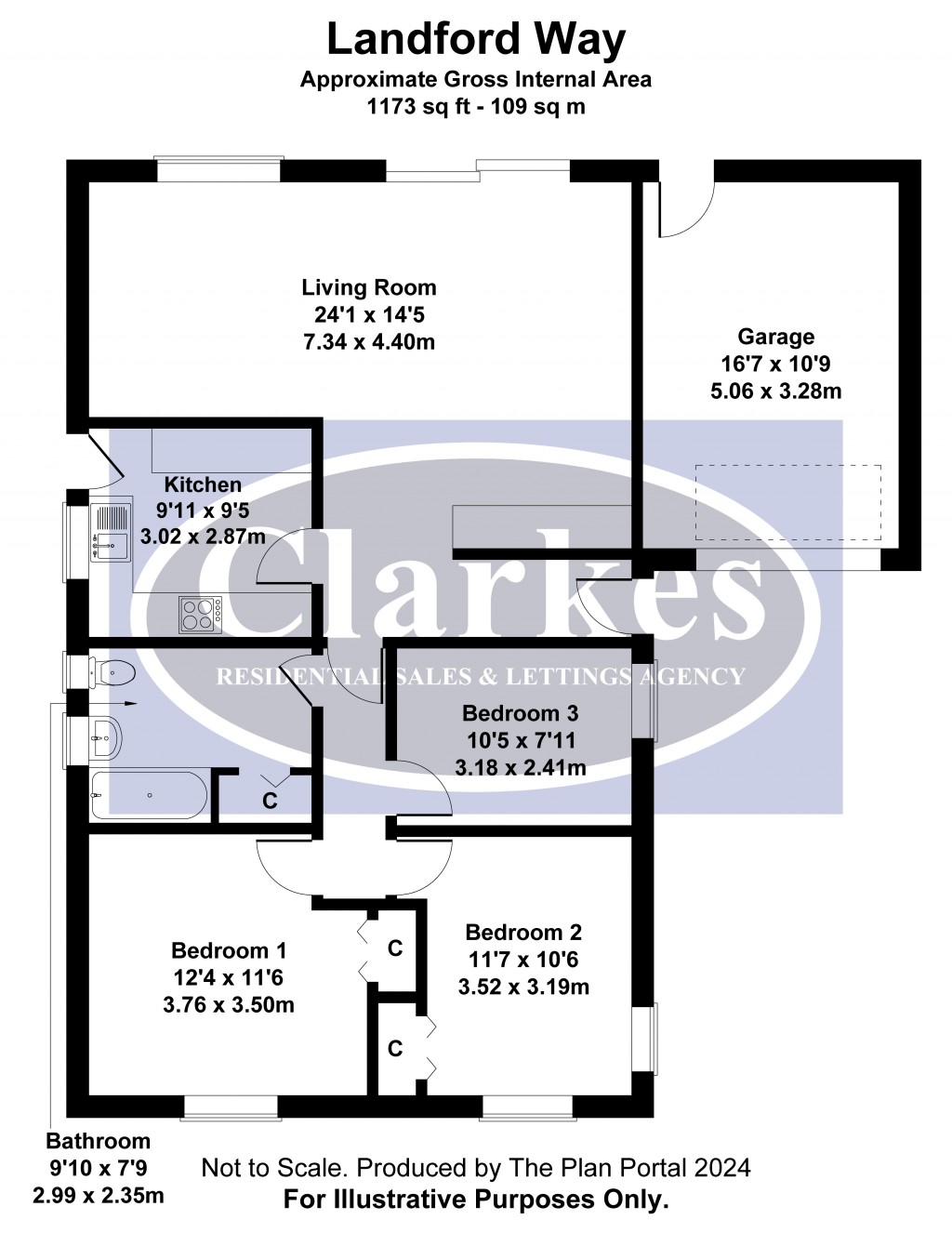 Floorplans For Landford Way, Throop, Bournemouth, Dorset