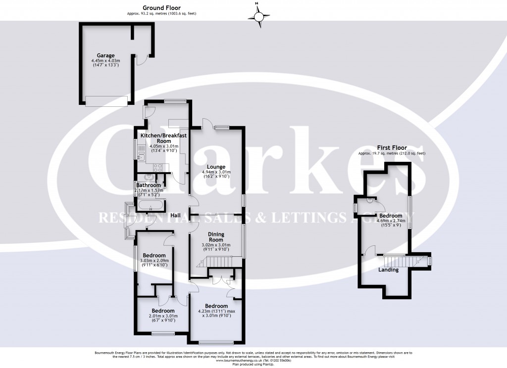 Floorplans For Nicholas Gardens, Ensbury Park, Bournemouth, Dorset