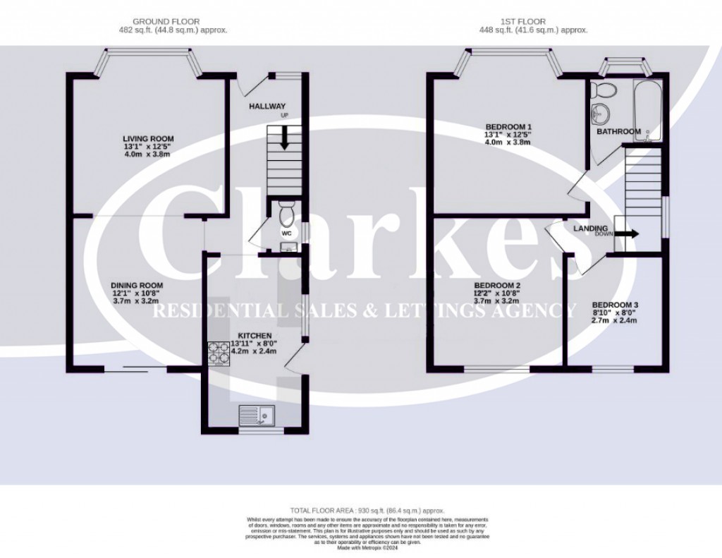 Floorplans For Victoria Park Road, Bournemouth, Dorset