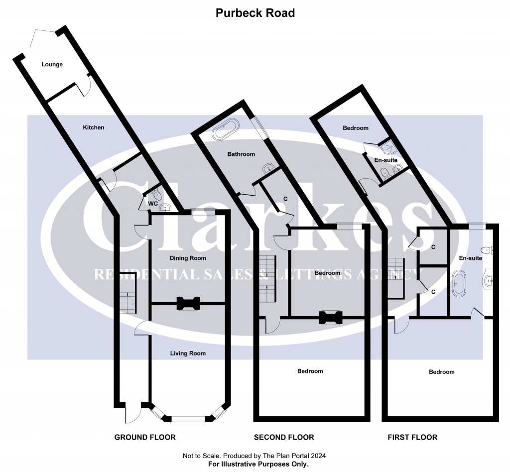 Floorplans For Purbeck Road, Bournemouth, Dorset