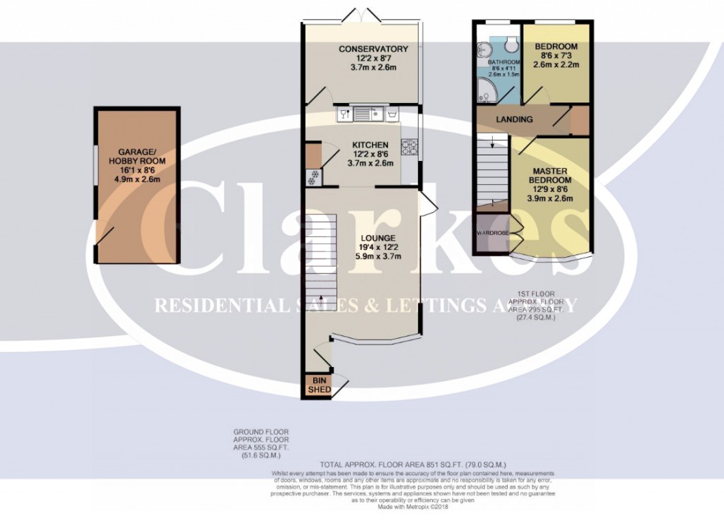 Floorplans For Charles Gardens, Bournemouth, Dorset