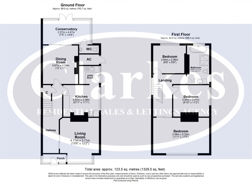 Floorplans For Heathwood Road,  Bournemouth, Dorset