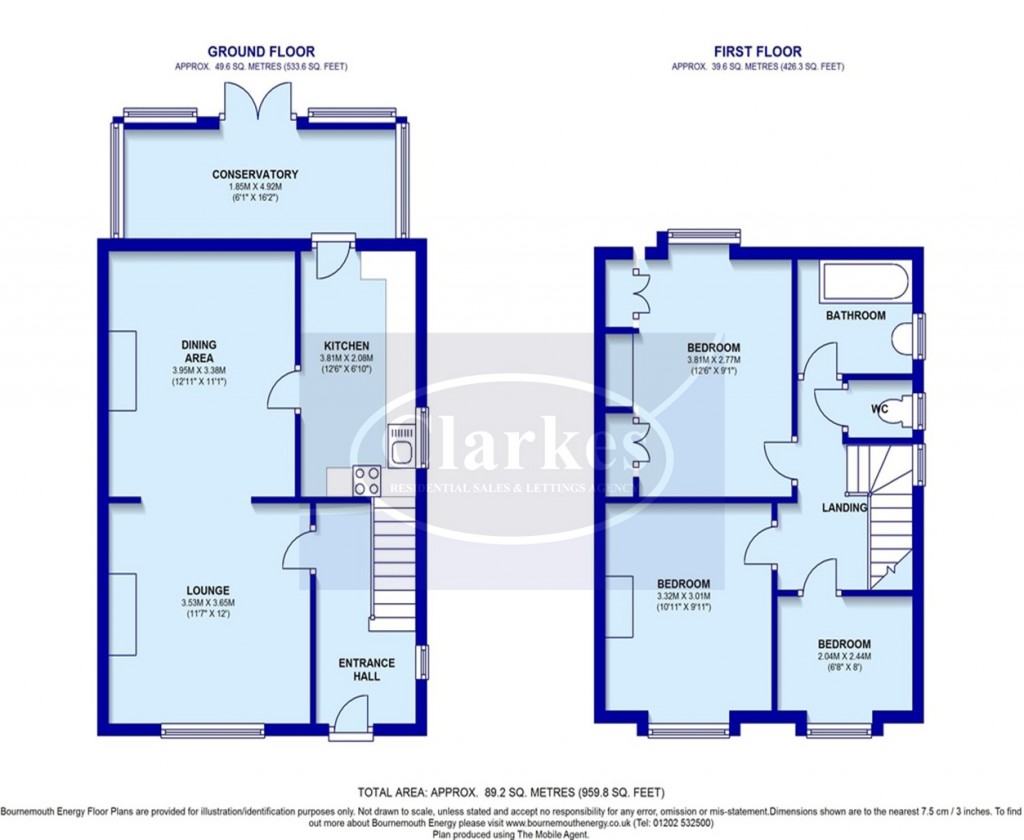 Floorplans For Beverley Gardens, Ensbury Park