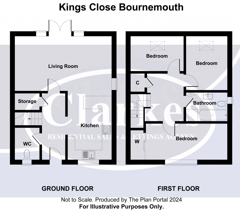 Floorplans For Kings Close, Bournemouth, Dorset