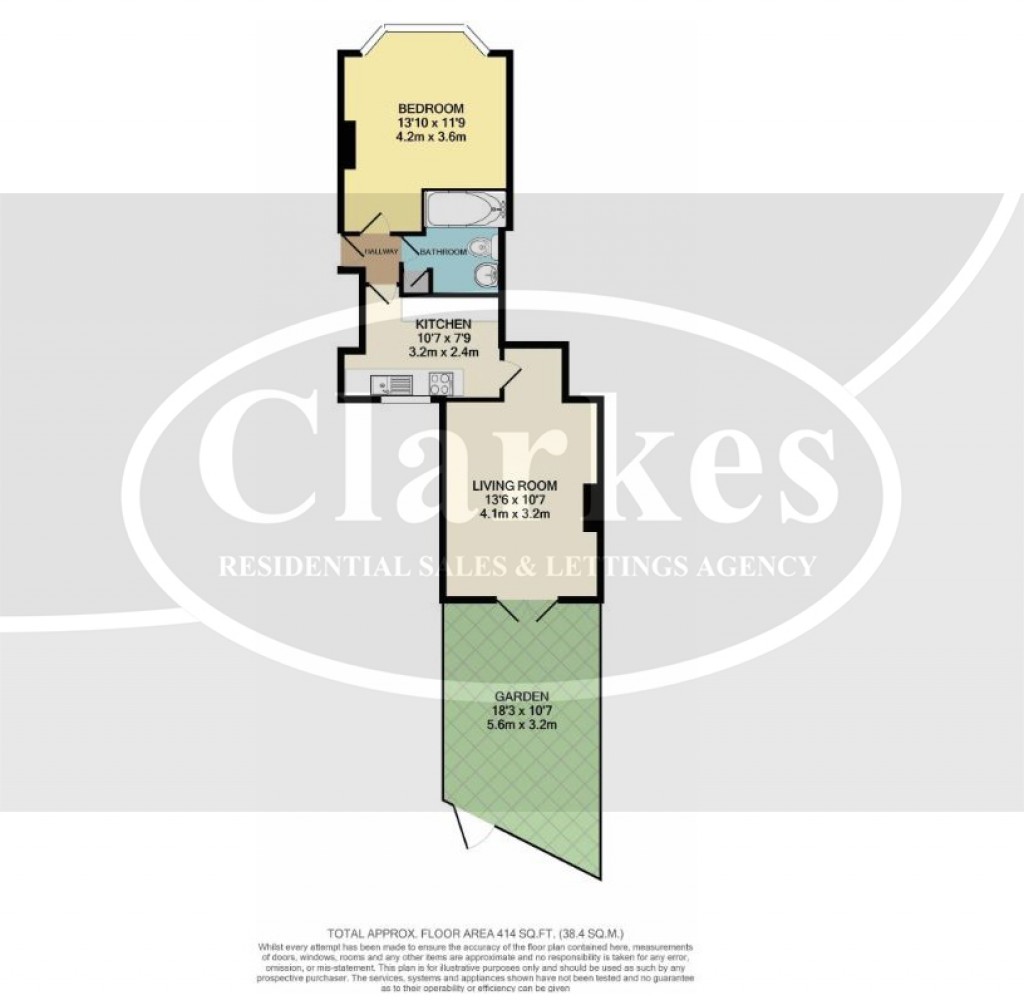 Floorplans For Ground Floor Flat- Stewart Road, CHARMINSTER