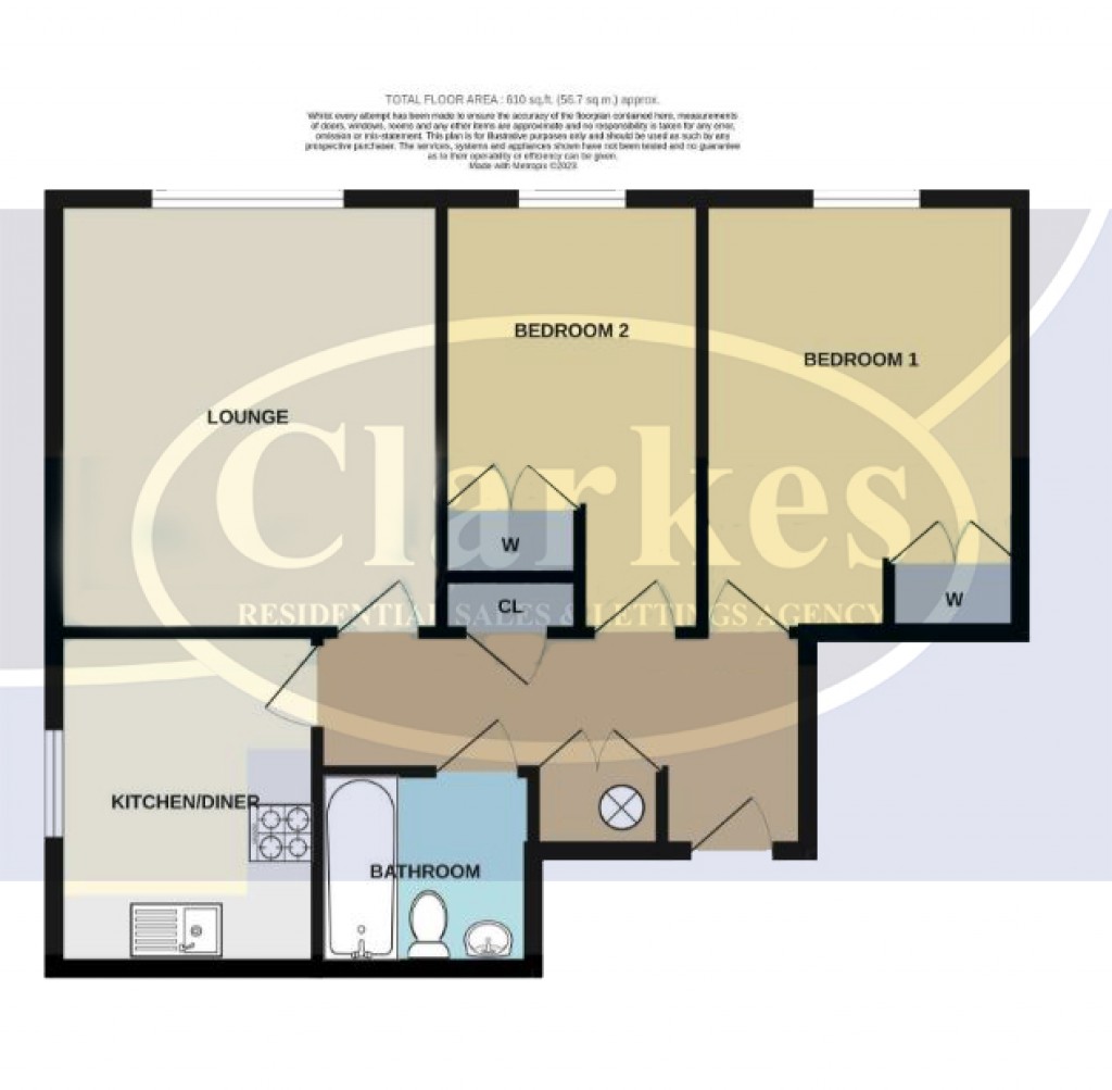 Floorplans For Masters Court, Bournemouth, Dorset