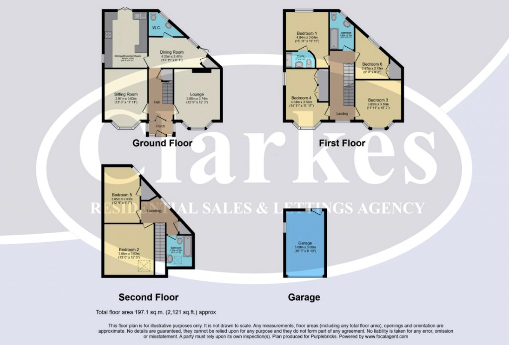 Floorplans For Truscott Avenue, Bournemouth, Dorset