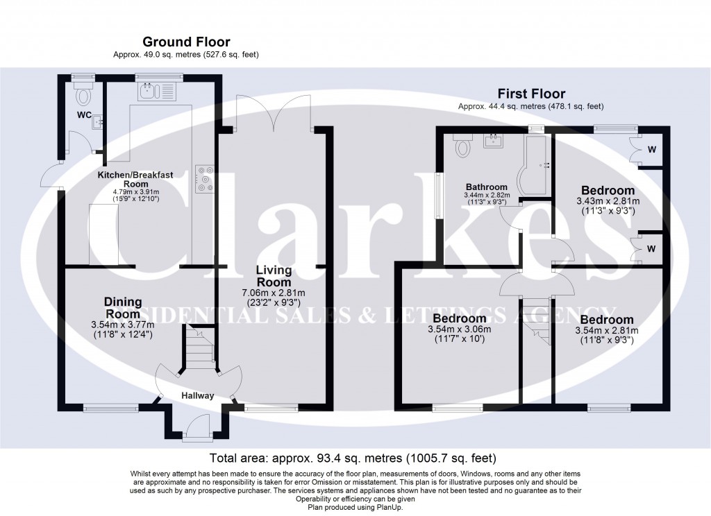 Floorplans For Parley Road, Bournemouth, Dorset