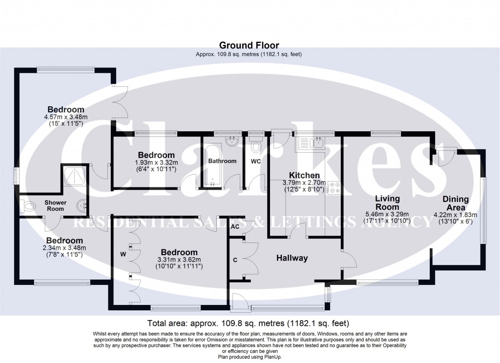 Floorplans For Fletcher Close, Bournemouth, Dorset