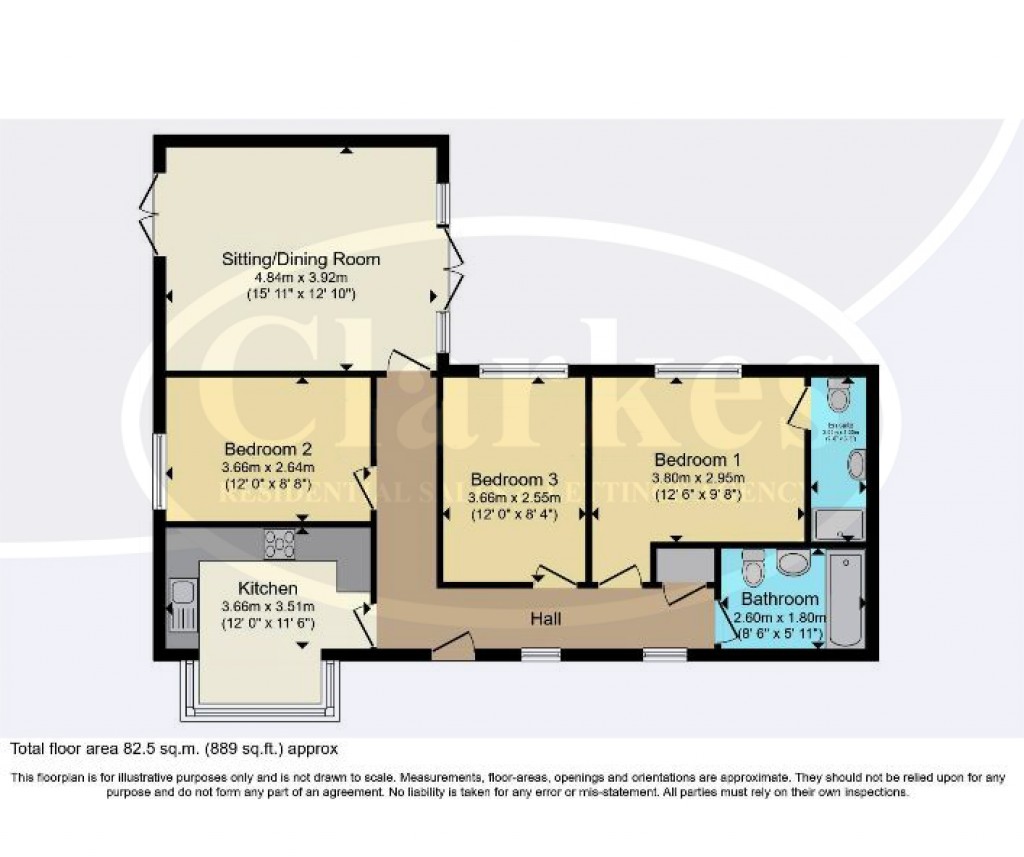 Floorplans For Markham Avenue, Bournemouth, Dorset