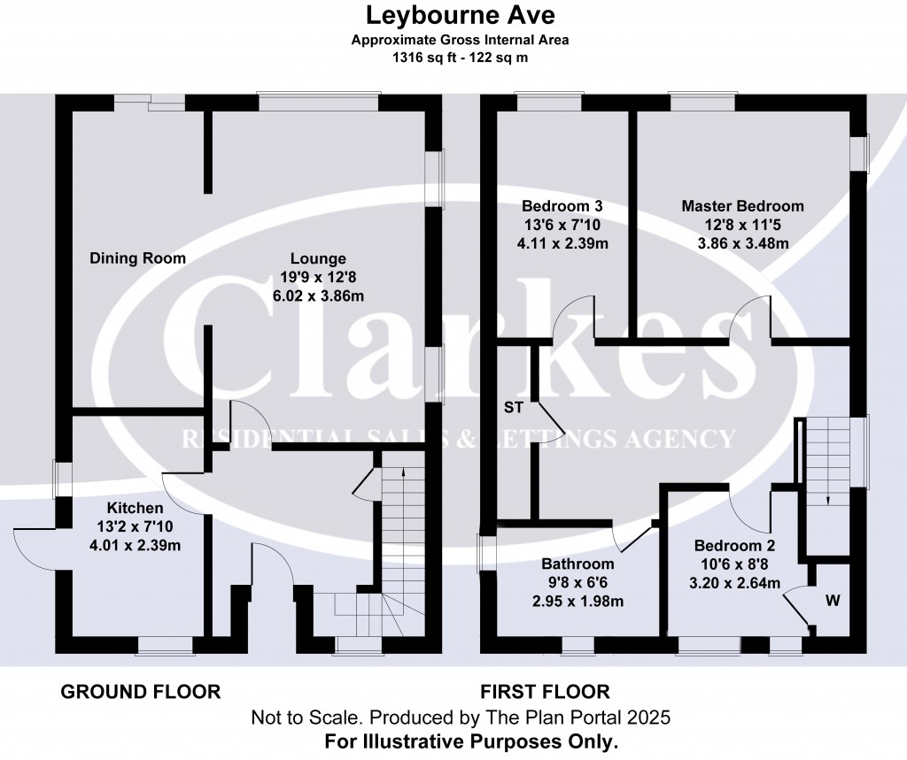 Floorplans For Leybourne Avenue, Bournemouth, Dorset